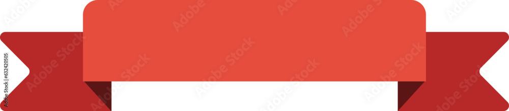 Vector red ribbon banner with place for text Vector red ribbon banner with place for text