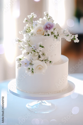 simple and elegant wedding cake