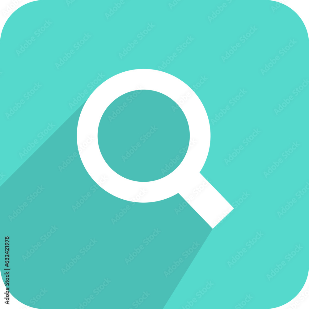 Vector search or magnifying glass icon, symbol logo template on button Vector search or magnifying glass icon, symbol logo template on button