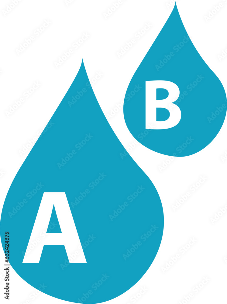 Vector blue icons, signs and symbols in medical science flat design Vector blue icons, signs and symbols in medical science flat design