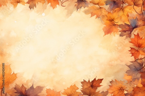 Realistic Autumn Background  Embrace the Season s Beauty Created with Generative AI