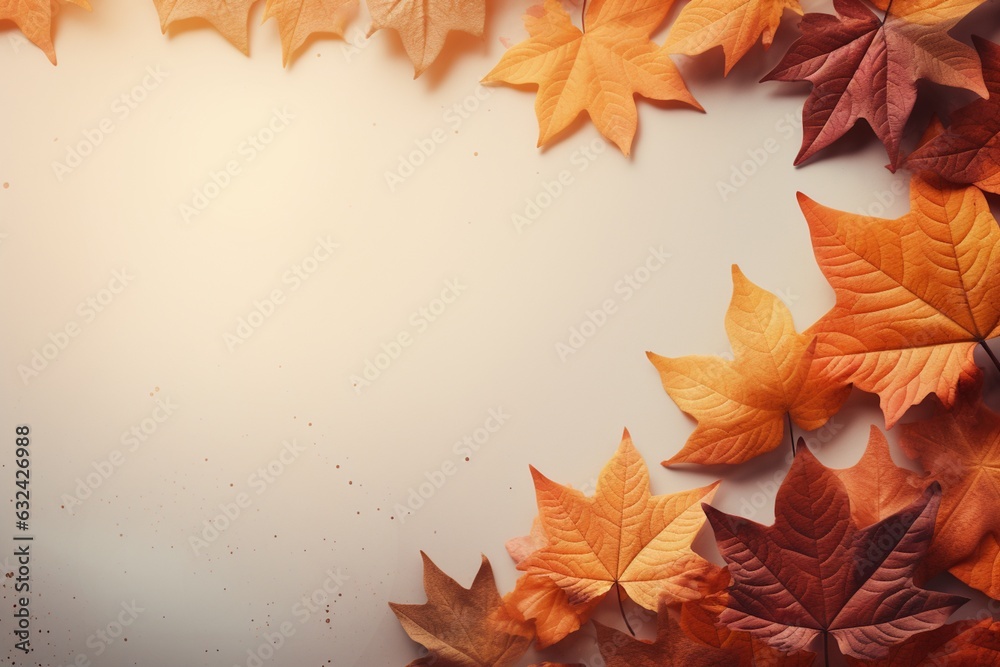 Realistic Autumn Background, Embrace the Season's Beauty Created with Generative AI