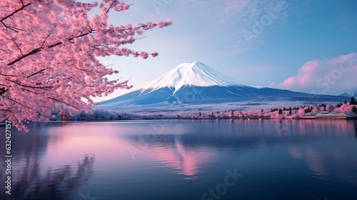 Generative AI   Mount Fuji  Lake Kawaguchi  Japan