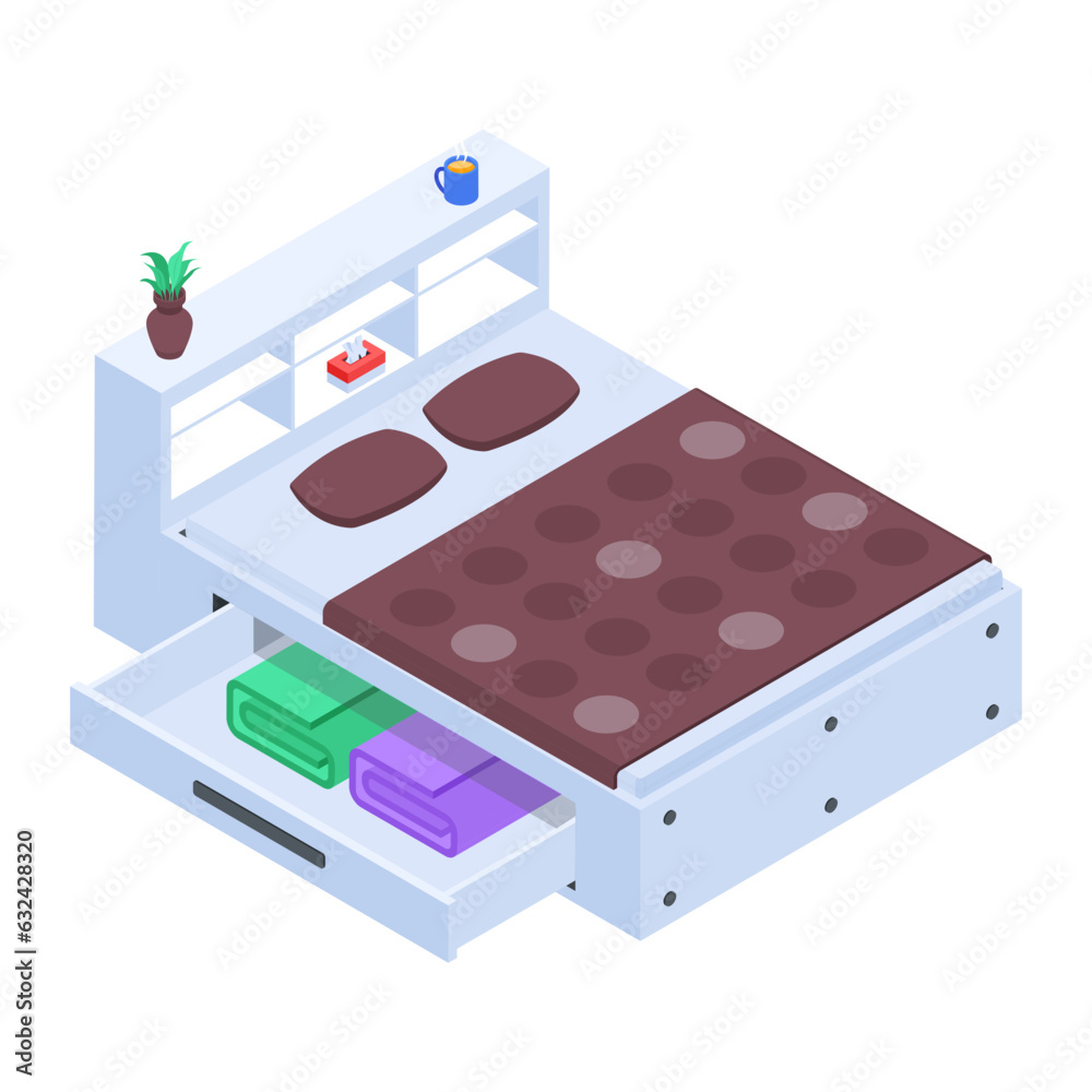Pack of Modern Bedrooms Isometric Icons
Pack of Modern Bedrooms Isometric Icons