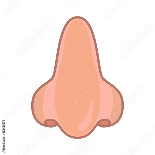 Nose icon vector on trendy style for design and print