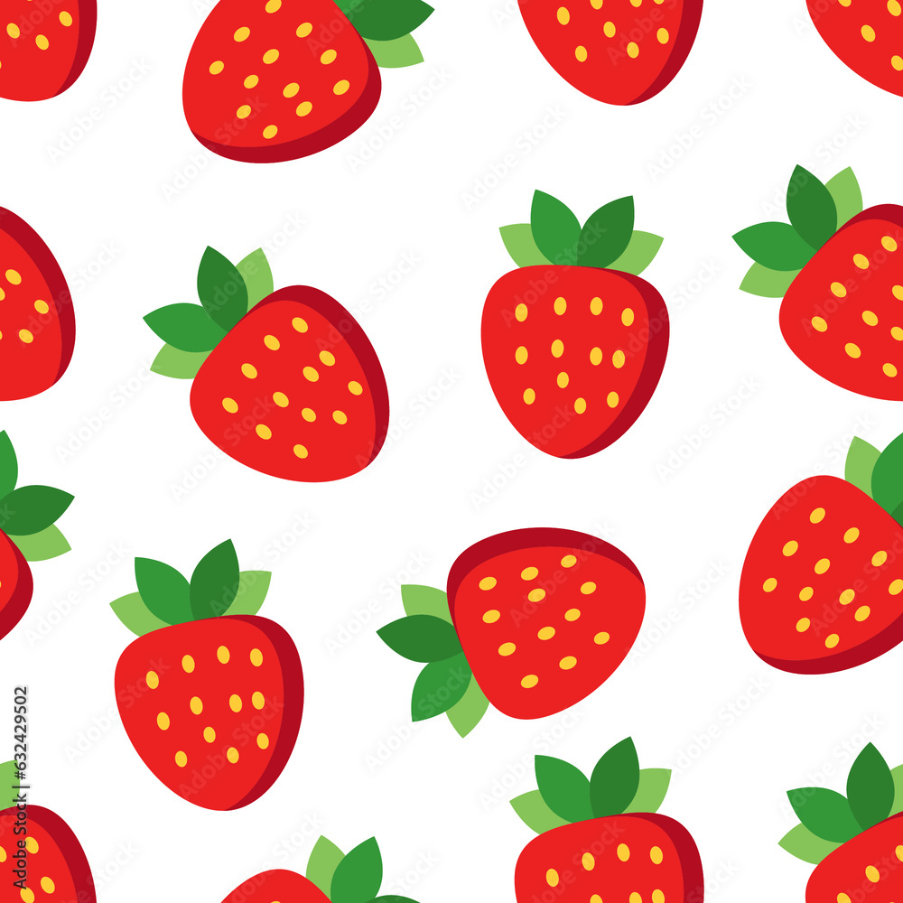 Cute sweet strawberry pattern. Spring-summer illustration of strawberries, repeats the wallpaper. Pink background. Vector of seamless pattern. Cute sweet strawberry pattern. Spring-summer illustration of strawberries, repeats the wallpaper. Pink background. Vector of seamless pattern.