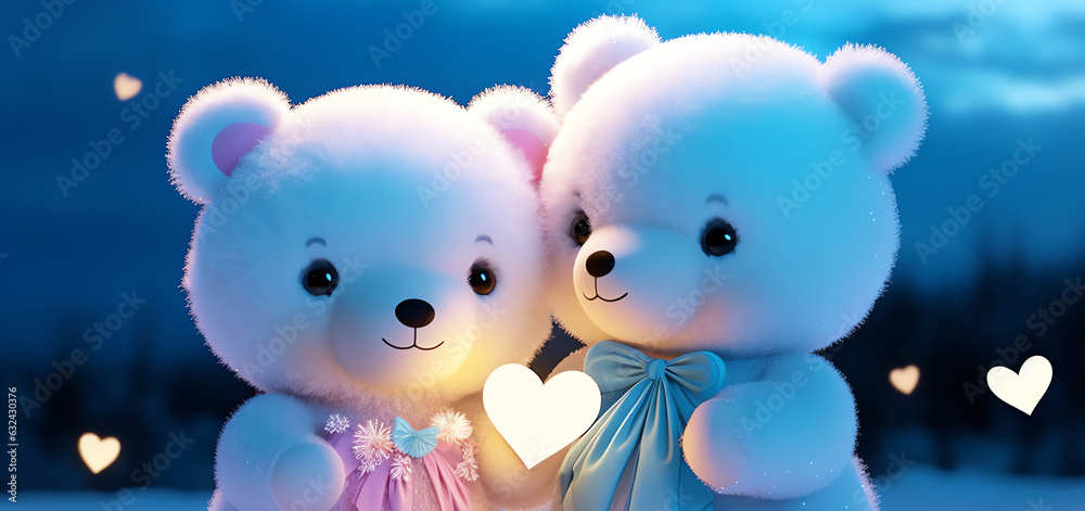 Fototapeta premium cute teddy bear, AI generated