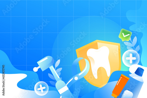 National tooth love day, protect teeth, world dentist day, dental health illustration