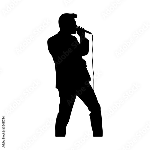 singer performance silhoutte