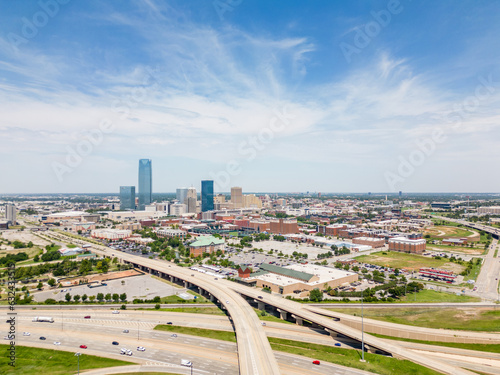 Aerial photo highways to Oklahoma City photo