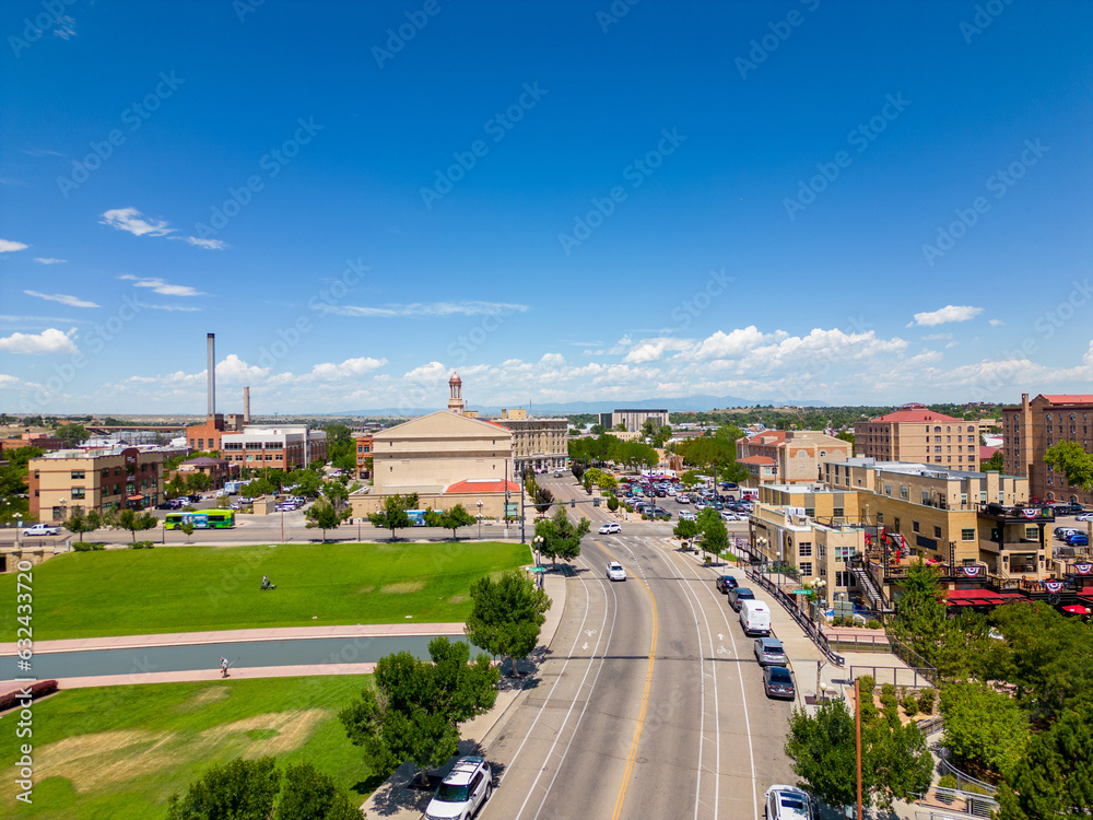 Aerial photo Downtown Pueblo Colroado