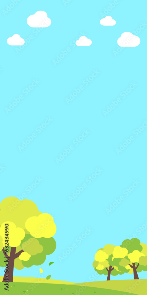 背景イラスト_樹木 背景イラスト_樹木