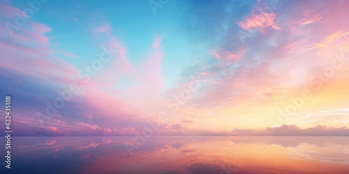 Art abstract beautiful summer sky background new day sunrise, Generative AI