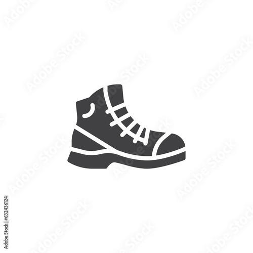 Hiking boots vector icon