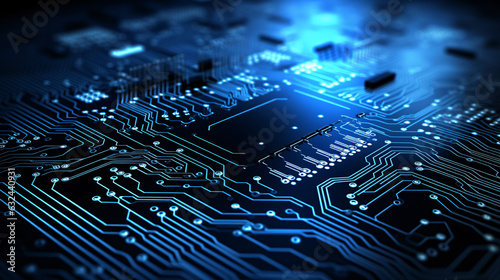 Electronic circuit board technology background.