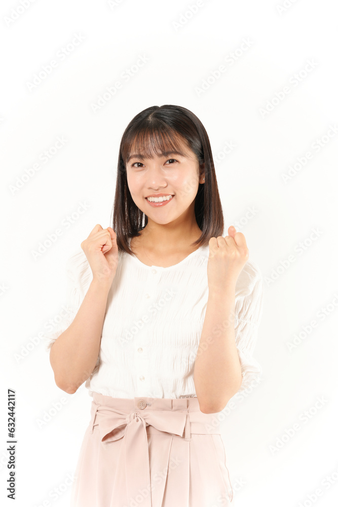 Fototapeta premium 歓声を上げる女性