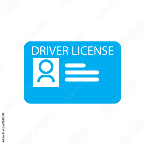 driver license icon vector illustration symbol