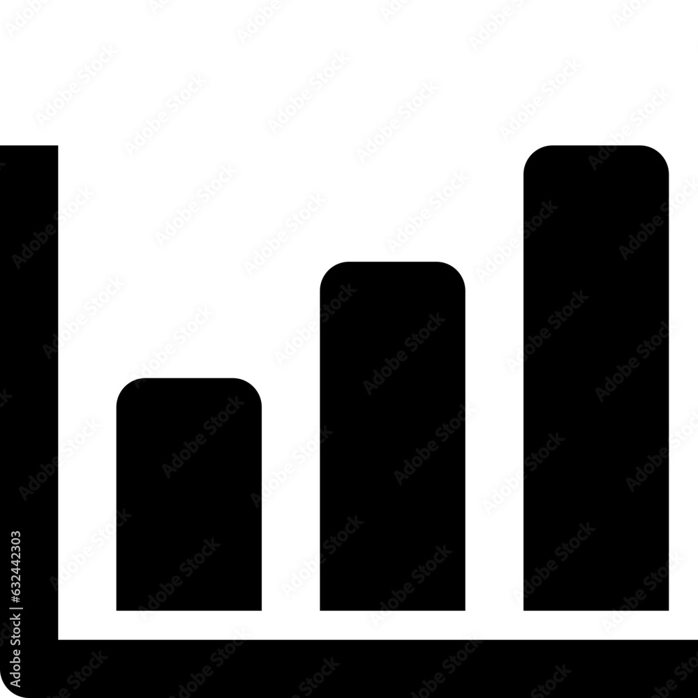 bar chart black solid icon bar chart black solid icon