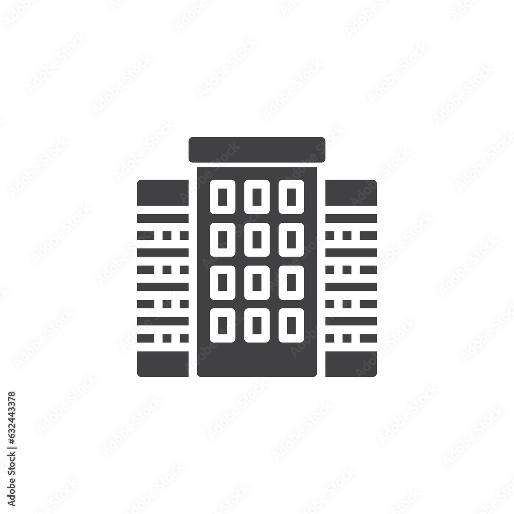 Apartment building vector icon Apartment building vector icon
