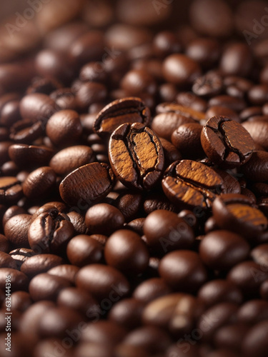 Coffee beans background  perfect for greeting cards. international coffee day