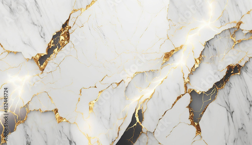 White marble textured background. Abstract design, 4k wallpaper. AI  © NadiaArts