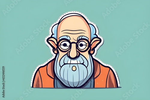 A funny looking old-man. Generative AI