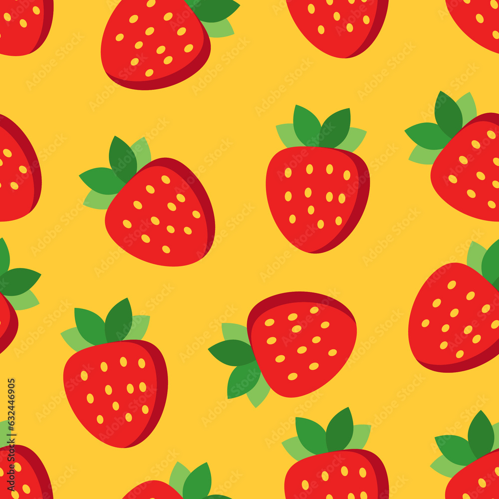 Cute sweet strawberry pattern. Spring-summer illustration of strawberries, repeats the wallpaper. Pink background. Vector of seamless pattern. Cute sweet strawberry pattern. Spring-summer illustration of strawberries, repeats the wallpaper. Pink background. Vector of seamless pattern.