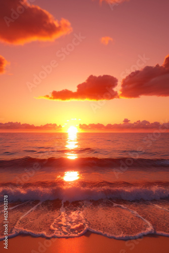 beach  clouds paradise Horizon  Sunset  Sun  Ocean  IA 