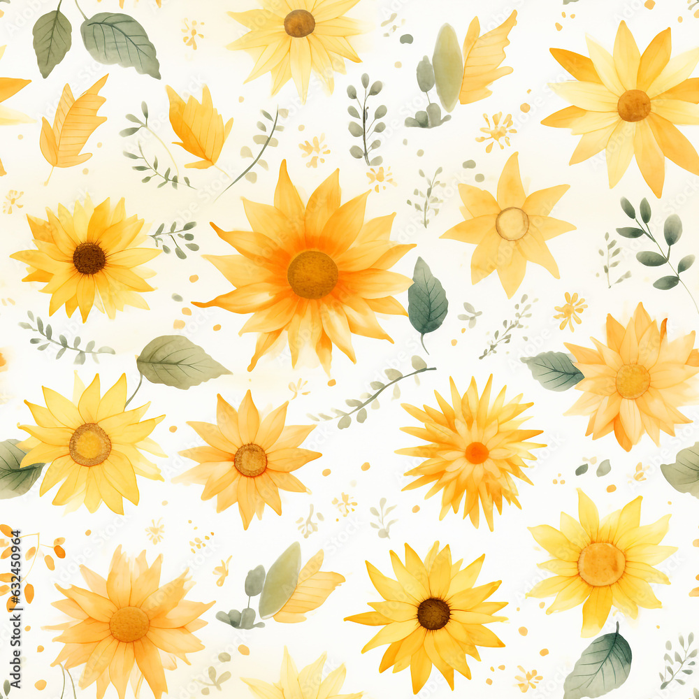 Sunshine watercolor background pattern Sunshine watercolor background pattern