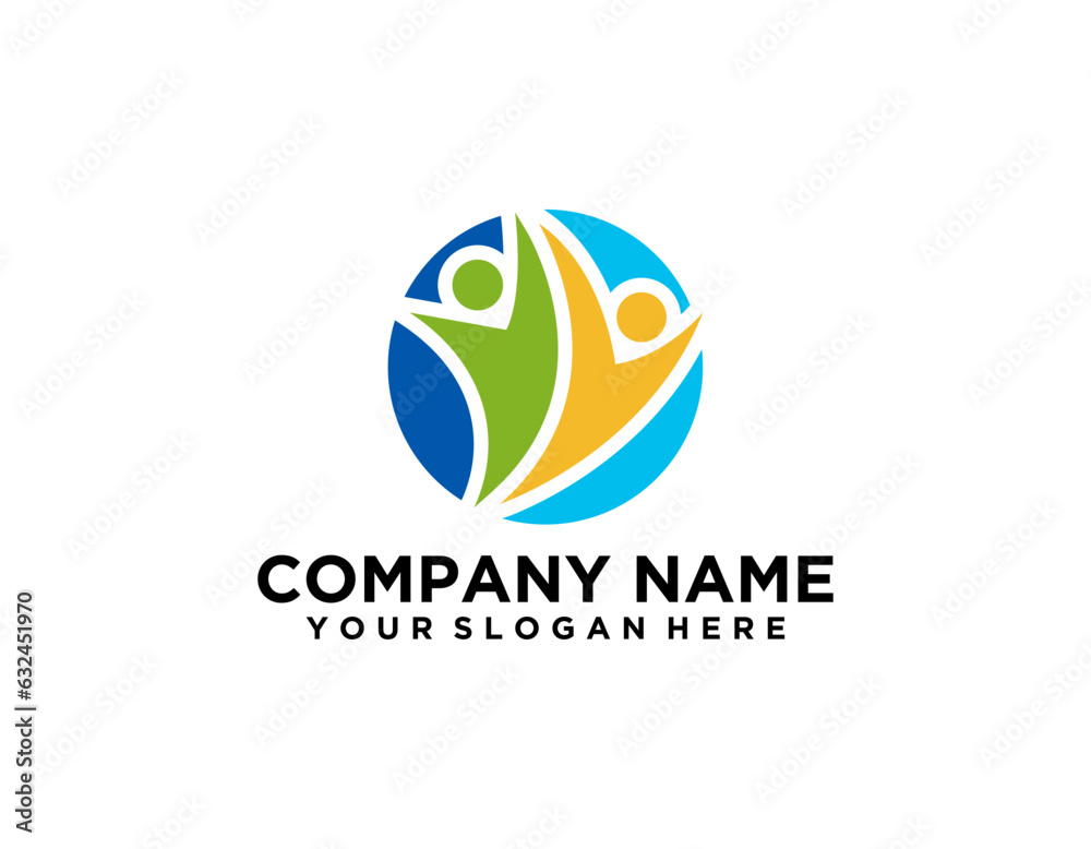 Abstract People symbol, togetherness and community concept design, creative hub, social connection icon, template and logo set Abstract People symbol, togetherness and community concept design, creative hub, social connection icon, template and logo set