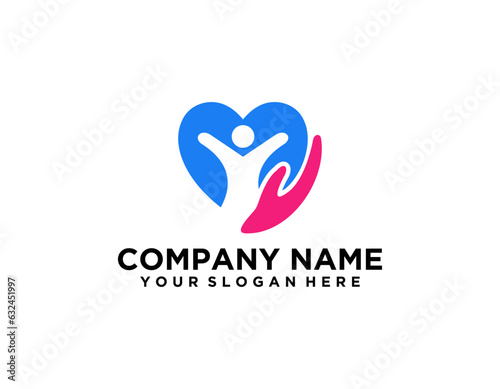 Medical Logo Health Icon isolated on White Background. Flat Vector Logo Design Template Element