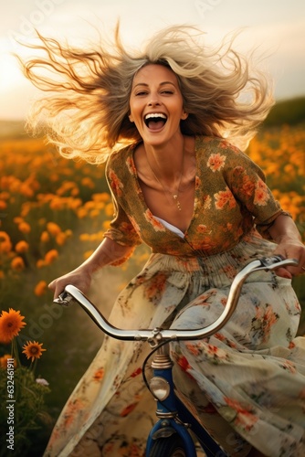 Middle-aged beautiful woman...