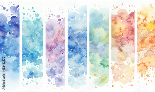 rainbow abstract watercolor background, texture, pattern, pastel colors