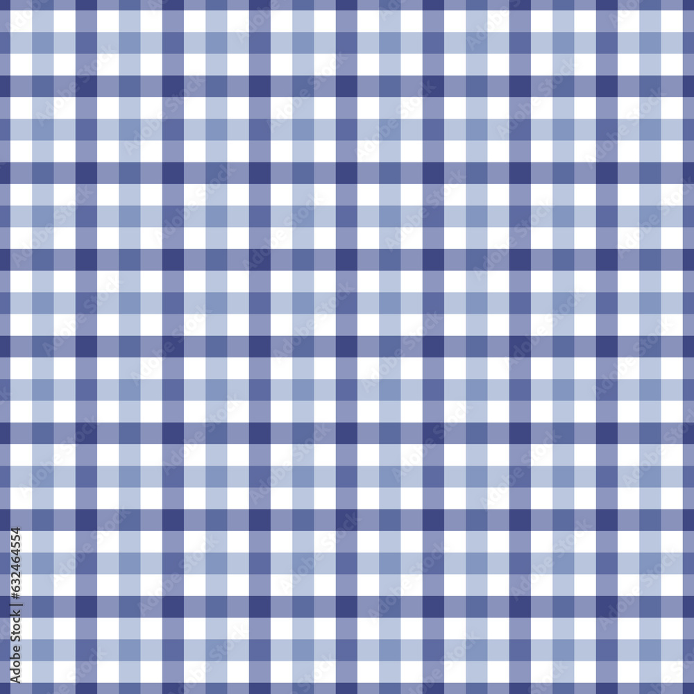 Gingham seamless pattern. Blue background texture. Checked tweed plaid repeating wallpaper. Fabric design. Gingham seamless pattern. Blue background texture. Checked tweed plaid repeating wallpaper. Fabric design.