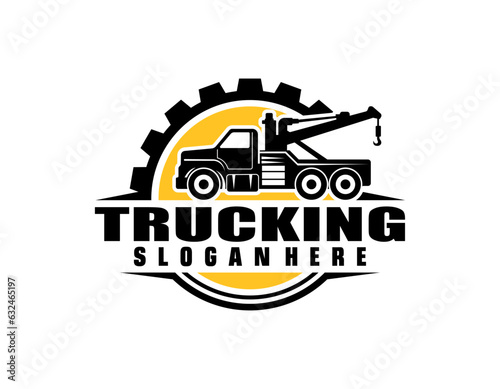 towing logo template, cool logo and very suitable for automotive companies