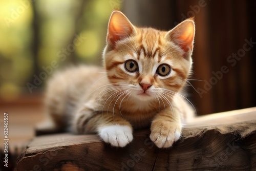 Cute ginger cat kitten american short hair © Denis