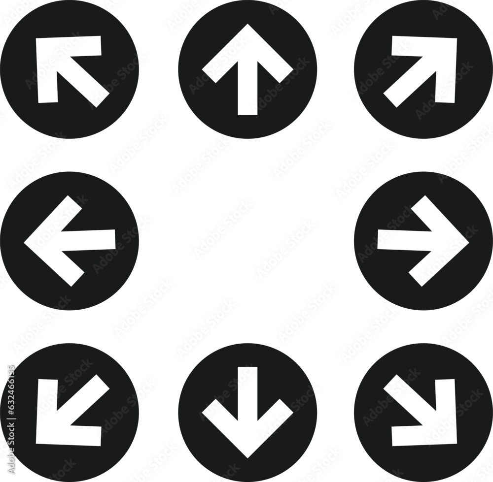 arrow icons set vector illustration arrow icons set vector illustration