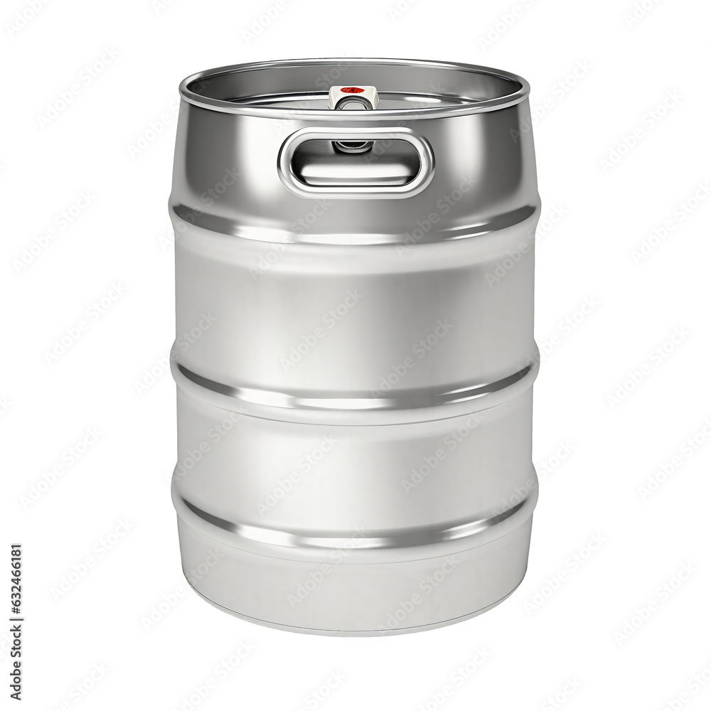 Metal beer keg isolated on transparent or white background, png Metal beer keg isolated on transparent or white background, png