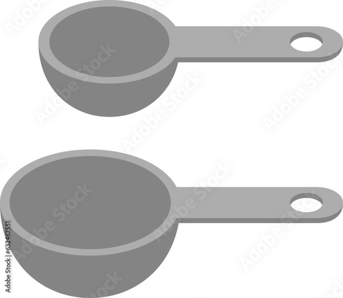計量スプーンのイラスト（measuring spoon）