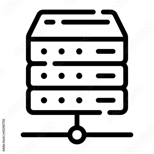 server Line Icon