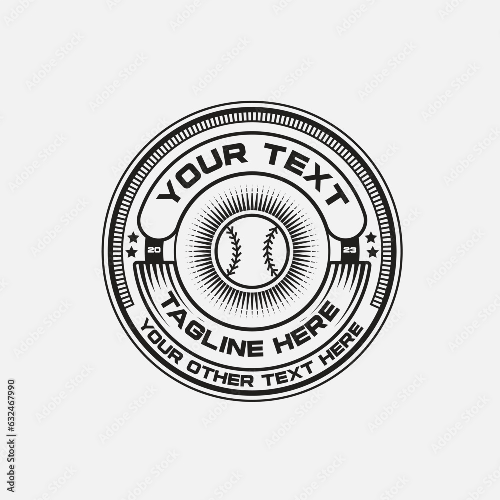 Softball tshirt design vector, stamp sport design Softball tshirt design vector, stamp sport design