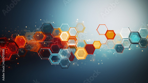 Beautiful abstract background using hexagonal elements