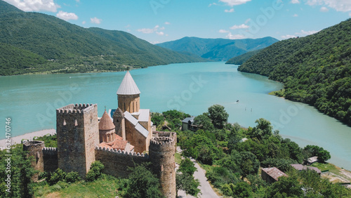 ananuri castle in country georgia photo