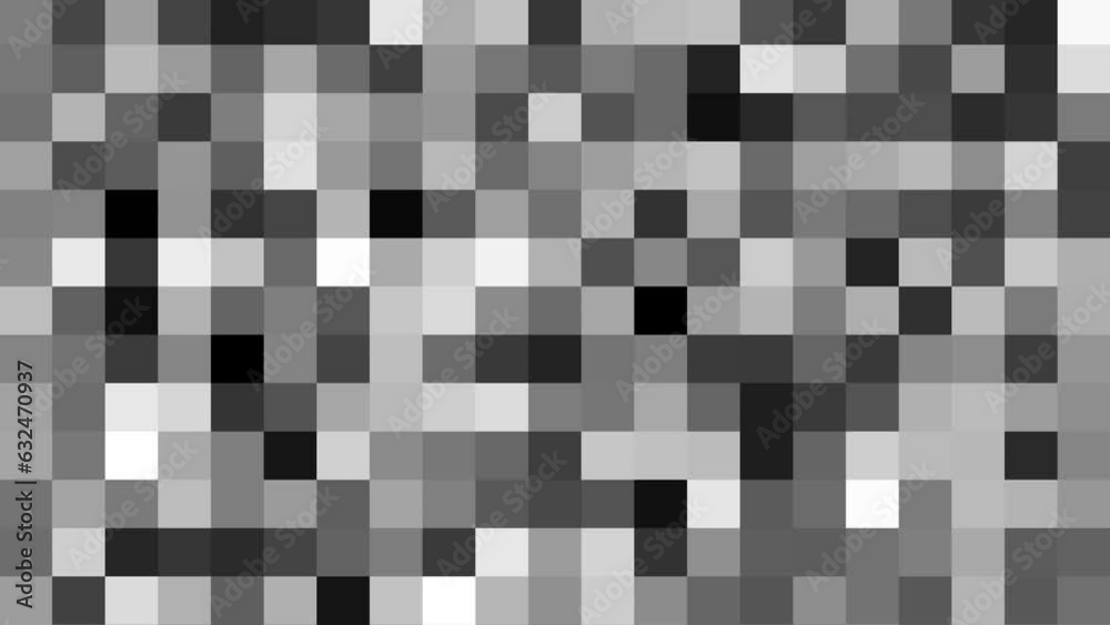 Abstract black and white square animation background Abstract black and white square animation background