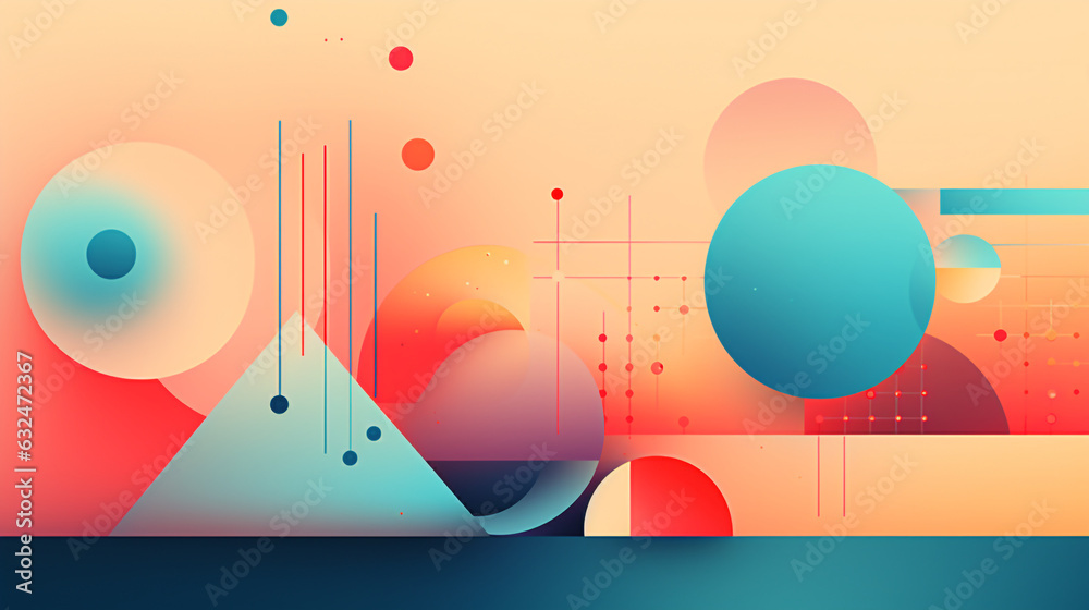 Obraz premium abstract geometric background