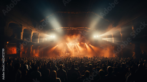  A concert background showing a vibrant and exciting 