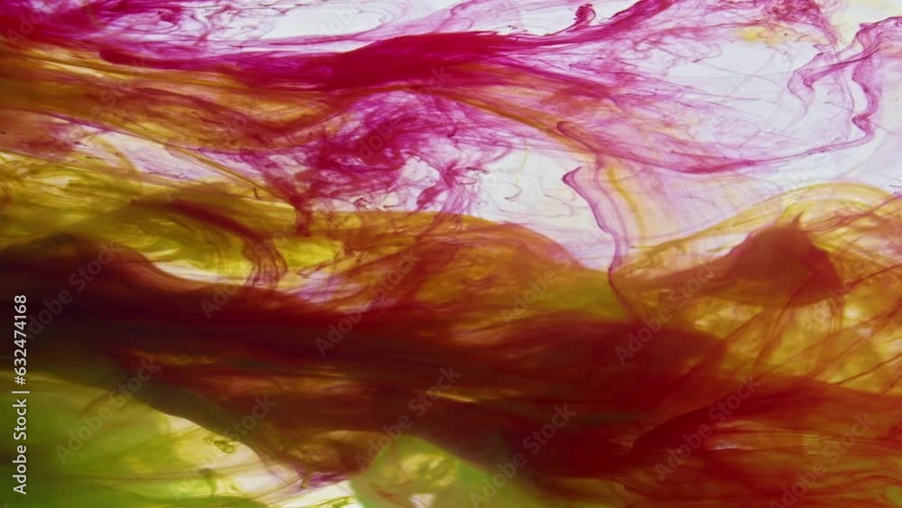 Diffusion and Mixing of Liquid Paint in Water Background Footage. Diffusion and Mixing of Liquid Paint in Water Background Footage.