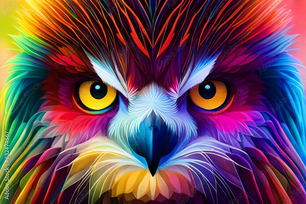 portrait of a person with a rainbow generating by AI technology portrait of a person with a rainbow generating by AI technology