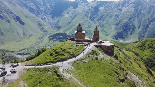 Mountain Kazbegi in country georgia