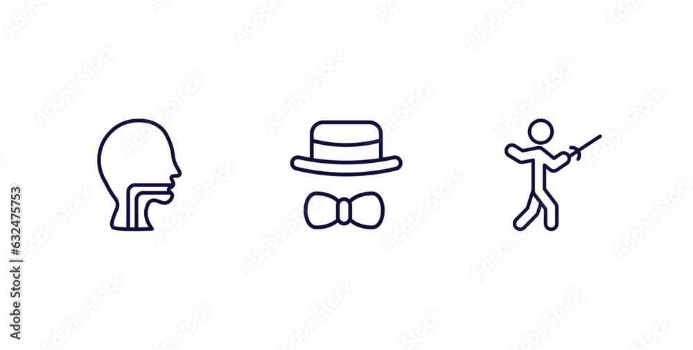 set of people and relation thin line icons. people and relation outline icons included throat, elegant, fencing attack vector. set of people and relation thin line icons. people and relation outline icons included throat, elegant, fencing attack vector.